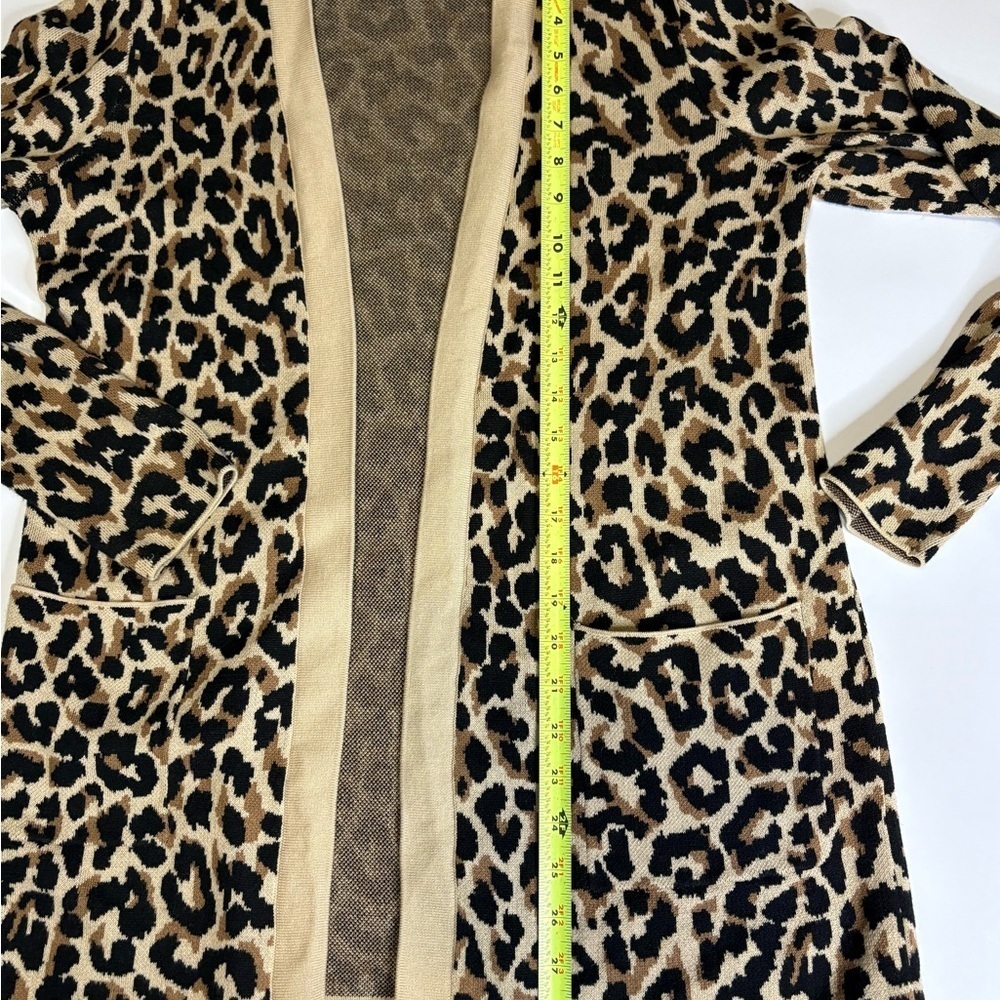 J Crew Leopard Print Cardigan Oversized XS - Picture 4 of 7
